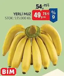 YERLİ MUZ KG YERLİ MUZ KG
